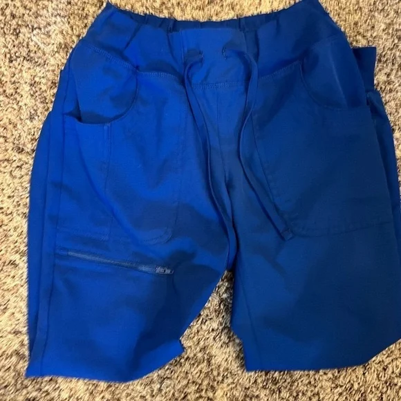 BLUE MEDICAL SCRUB JOGGERS - Picture 4 of 4